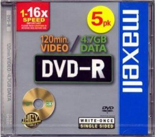 MAXELL DVD-R 4.7GB 16xSPEED